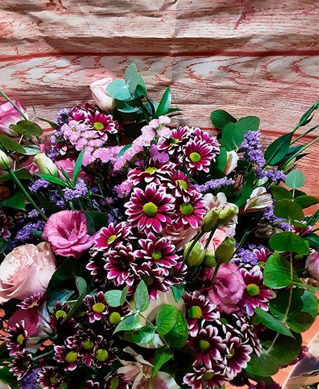 Floristeria Nervión ramo de rosas rosado